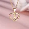 Collier avec pendentif lettre (A-Z) et motif floral