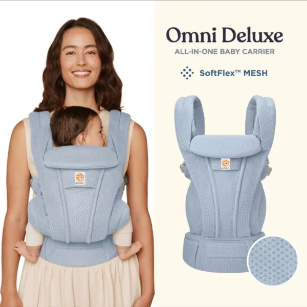 Scaaa91ea029344679a6acef19bb3ed64p.webp Porte-bébé multi-positions en coton et maille respirante