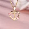 Collier avec pendentif lettre (A-Z) et motif floral