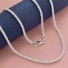 Nouveau collier tendance en argent