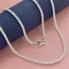 Nouveau collier tendance en argent