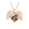 Collier avec pendentif cœur et texte personnalisé
