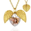 Collier avec pendentif cœur et texte personnalisé