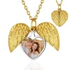 Collier avec pendentif cœur et texte personnalisé