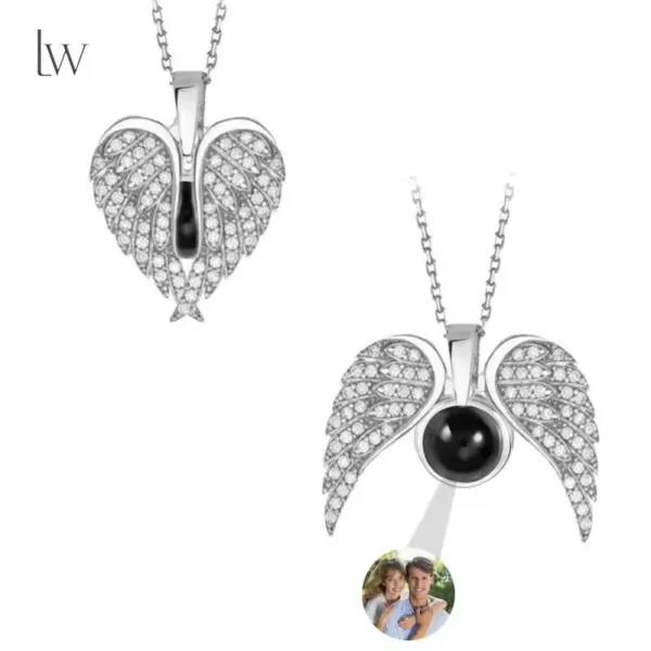 Collier avec pendentif cœur et texte personnalisé